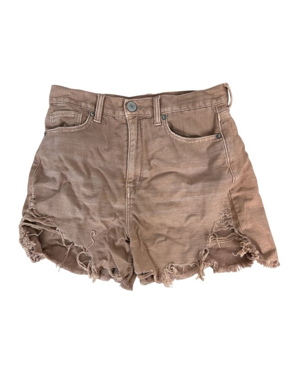 American Eagle Outfitters distressed high-rise denim shorts size 4